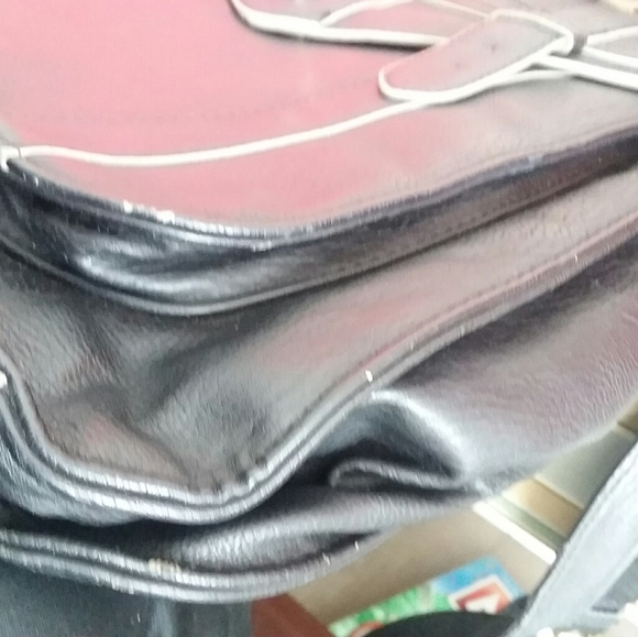 Steve Madden Large Leather Shoulder Satchel - Picture 15 of 15